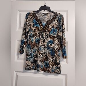 Floral Print Women's Top